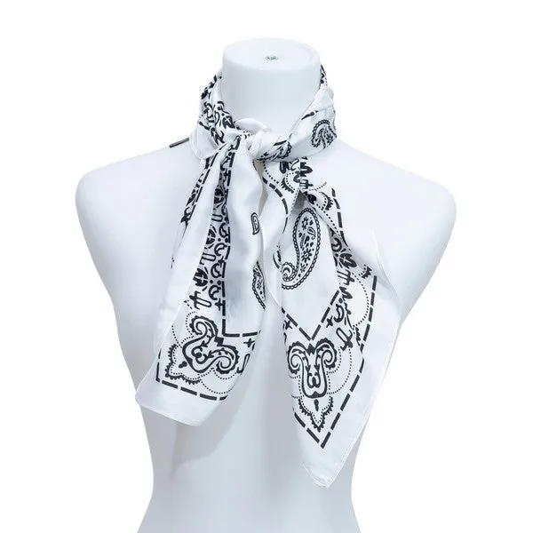 MULTI PATTERN PRINTED SILK SCARF