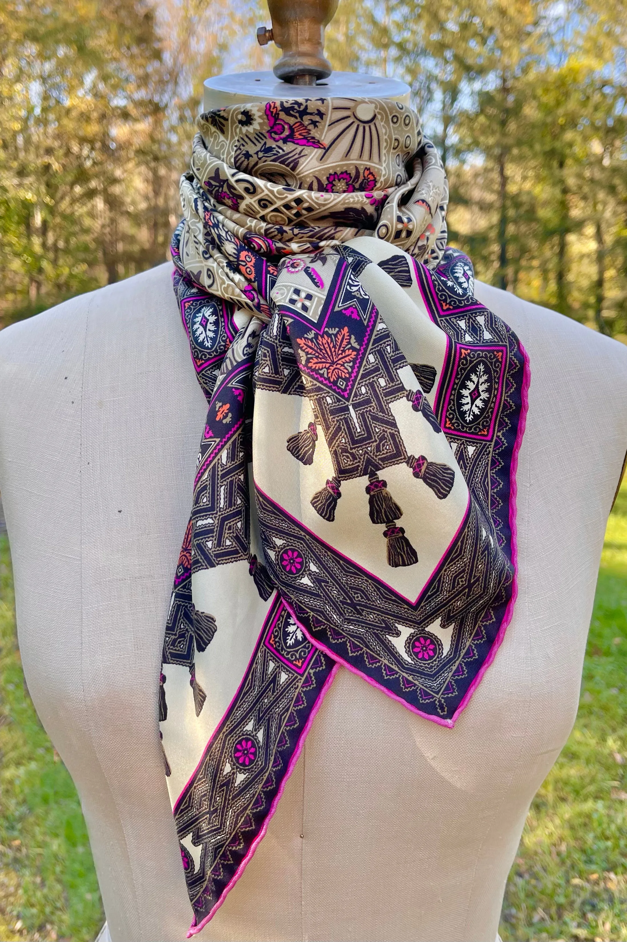 Personalized Midnight Garden Scarf