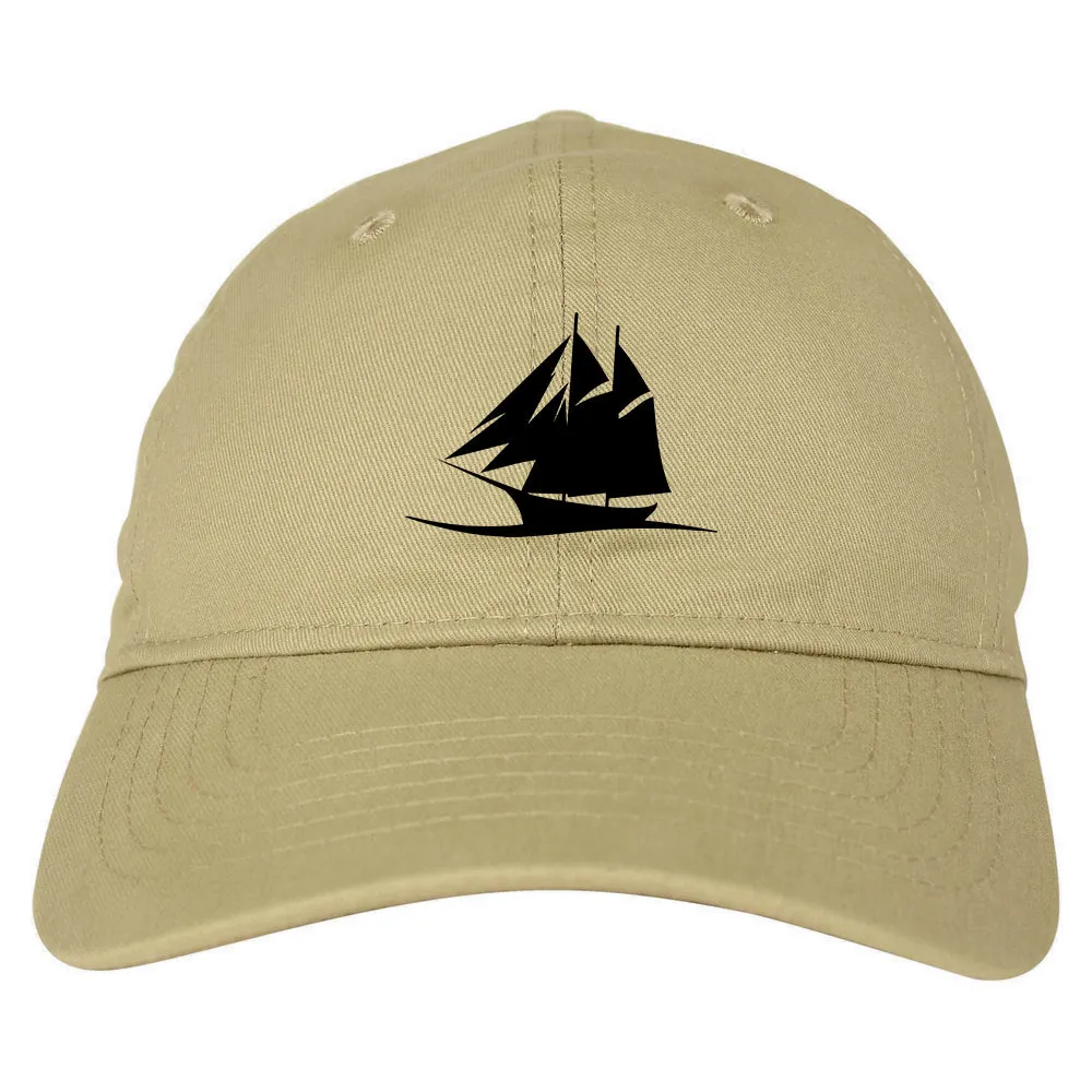 Pirate Ship Chest Mens Dad Hat Baseball Cap