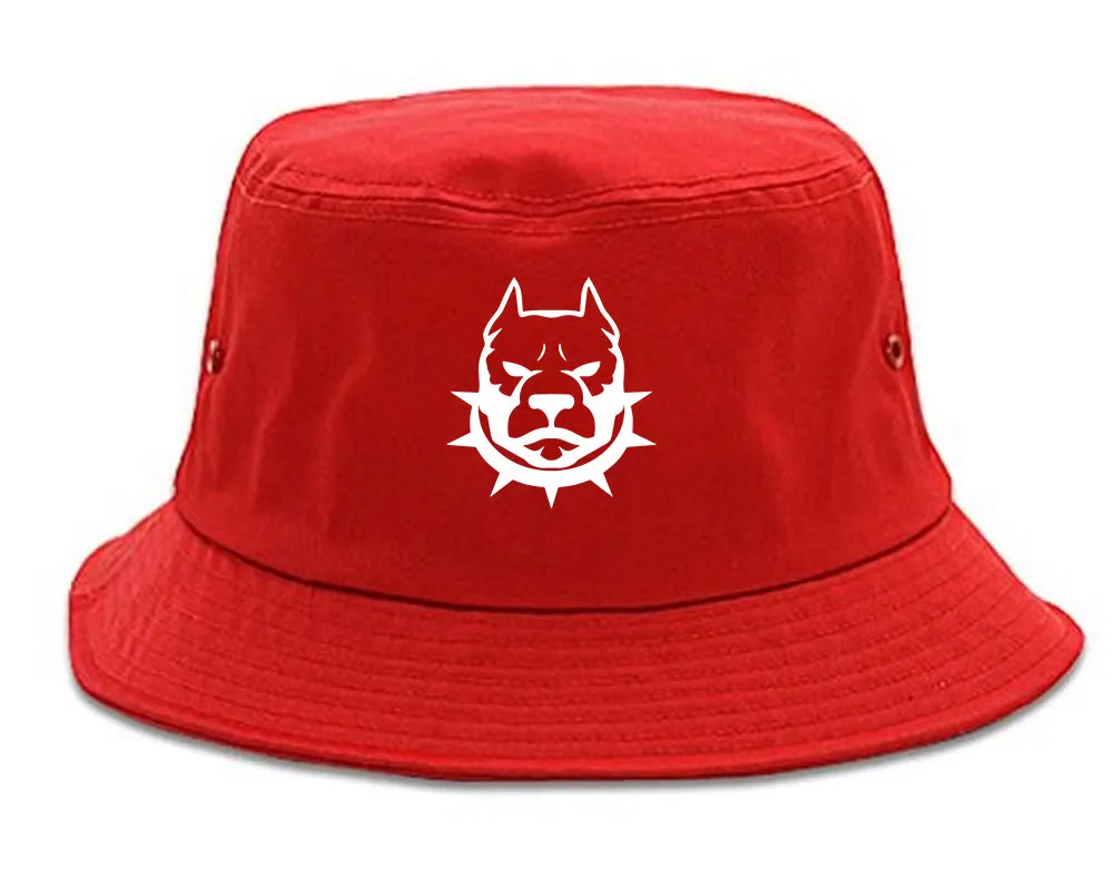 Pitbull Dad Mens Bucket Hat