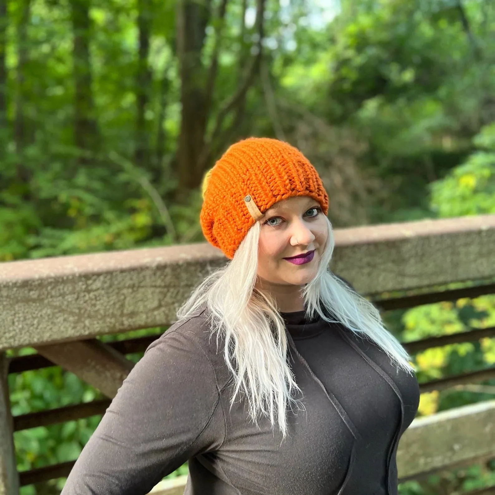 Pumpkin Knit Beanie