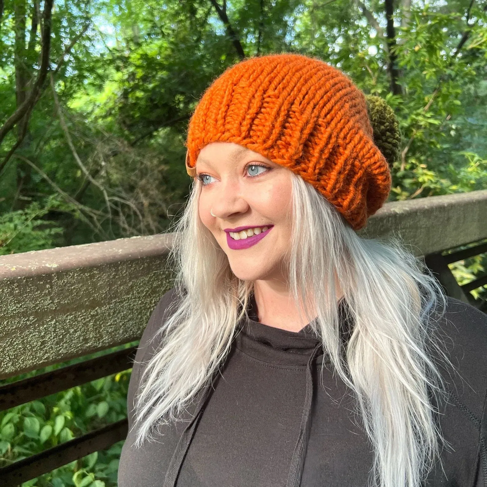 Pumpkin Knit Beanie