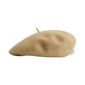 "Bon Chic" Wool Beret - Light Camel