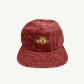 Rad Dad Pinch Front Cord Cap - Eco Red