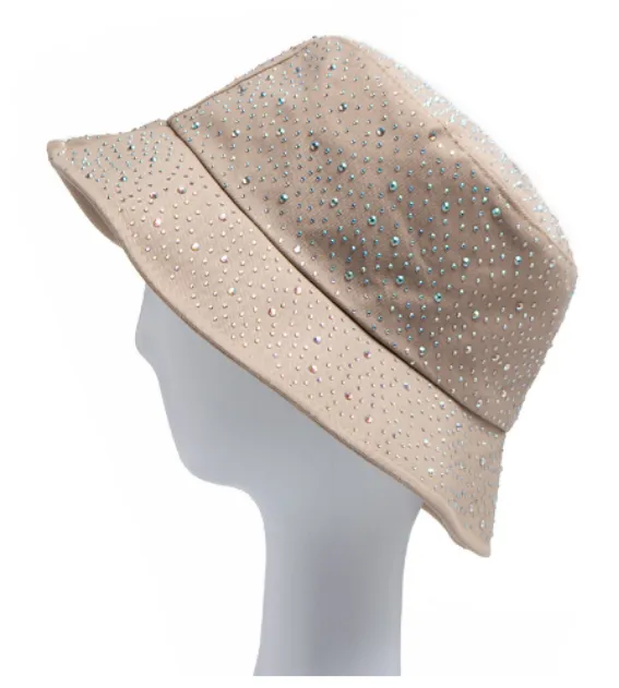 Rhinestone Encrusted Bucket Hat