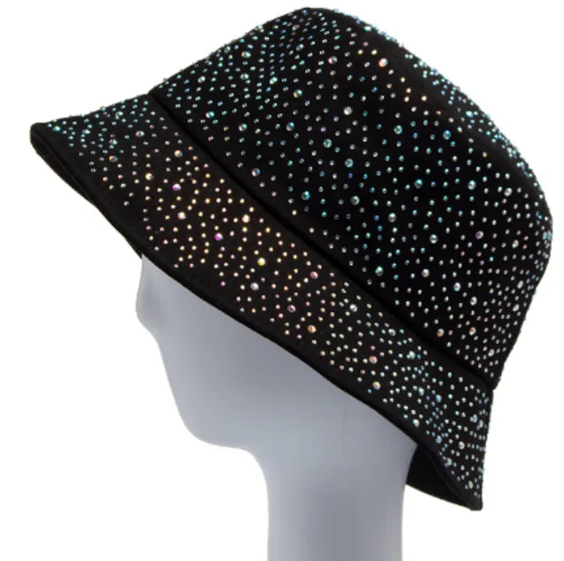 Rhinestone Encrusted Bucket Hat