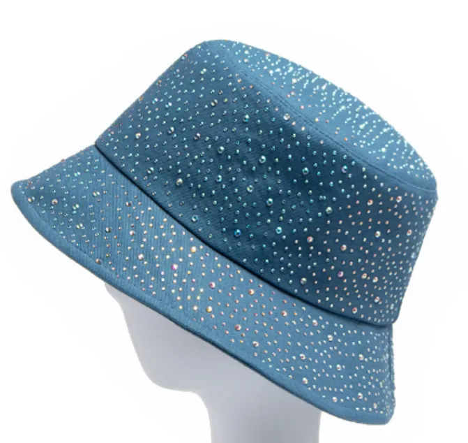 Rhinestone Encrusted Bucket Hat