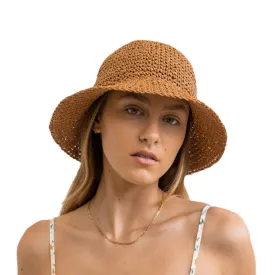 RHYTHM SUNS OUT STRAW HAT - COFFEE