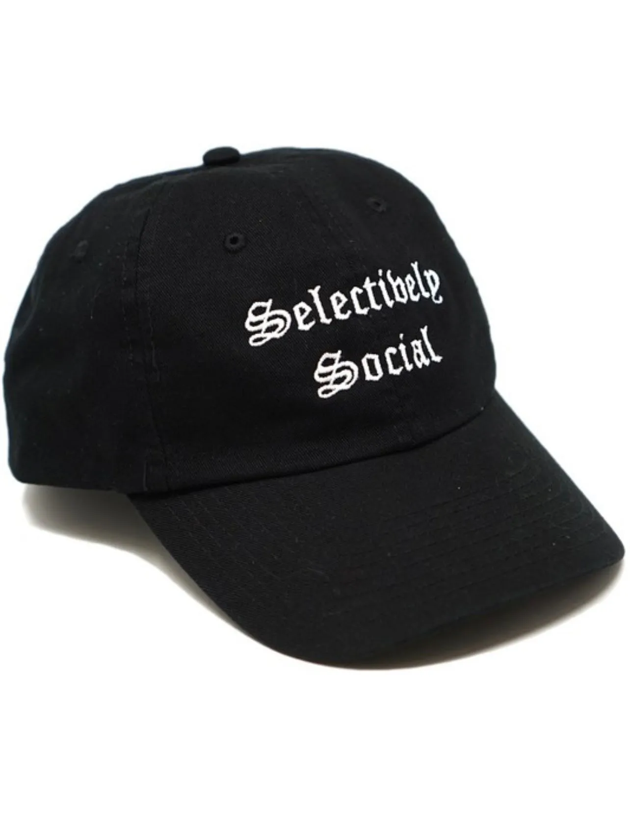 selectively social embroidered cap