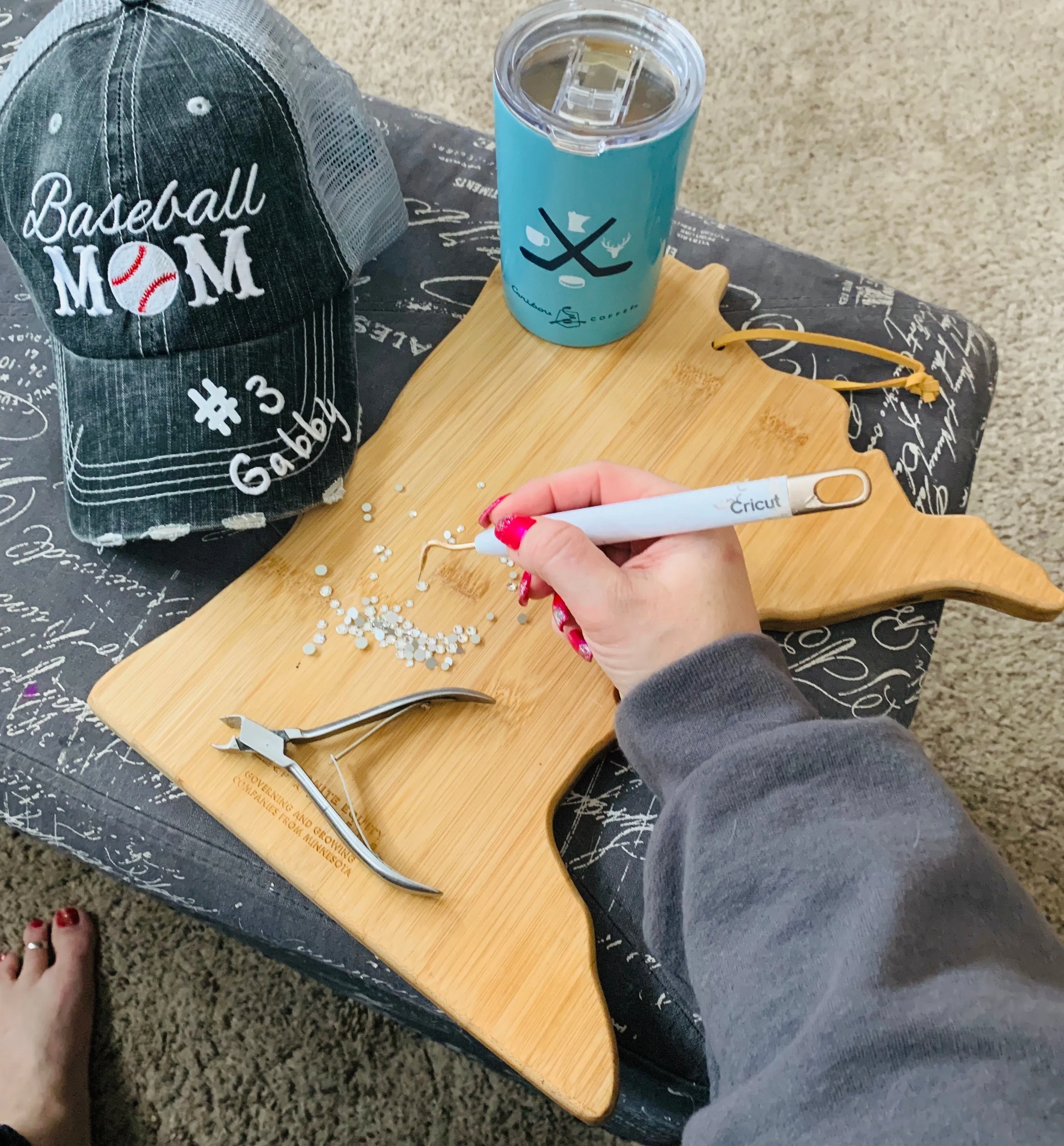 Sports mom Hats! Mom trucker caps-Customize-number-names-BLING! Hockey sticks. Mama. Womens distressed adjustable caps. Hockey mom.