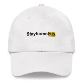 Stayhomehub Dad Cap White