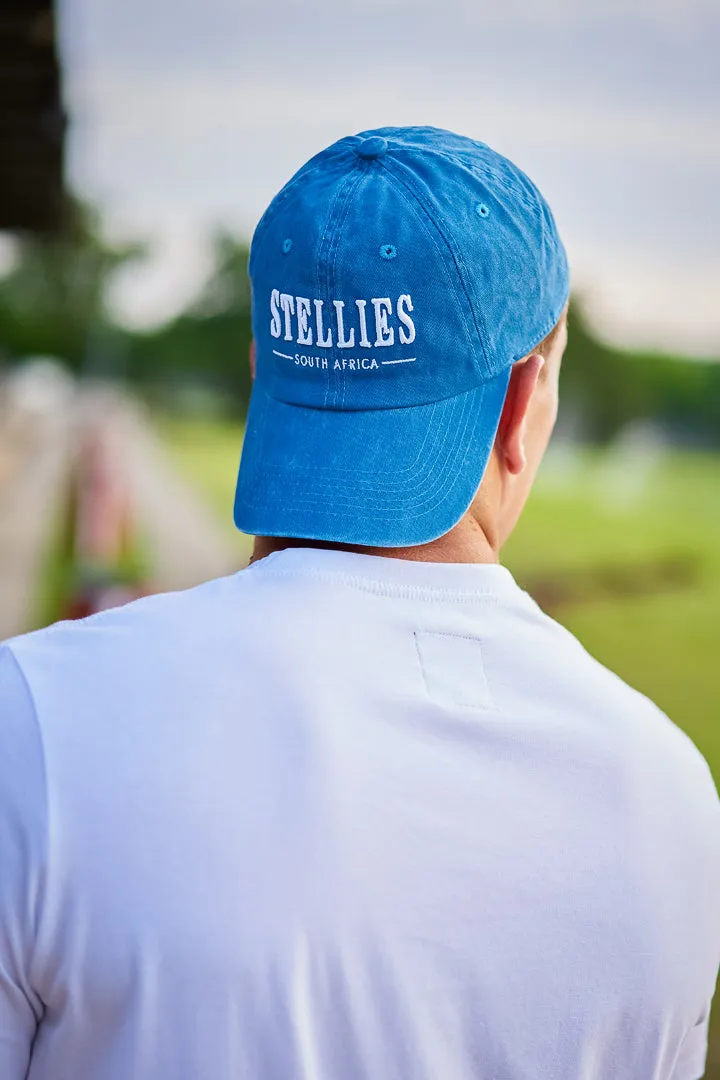 Stone-Washed Dad Cap in Aqua