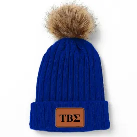 Tau Beta Sigma Pom Pom Beanie Hat