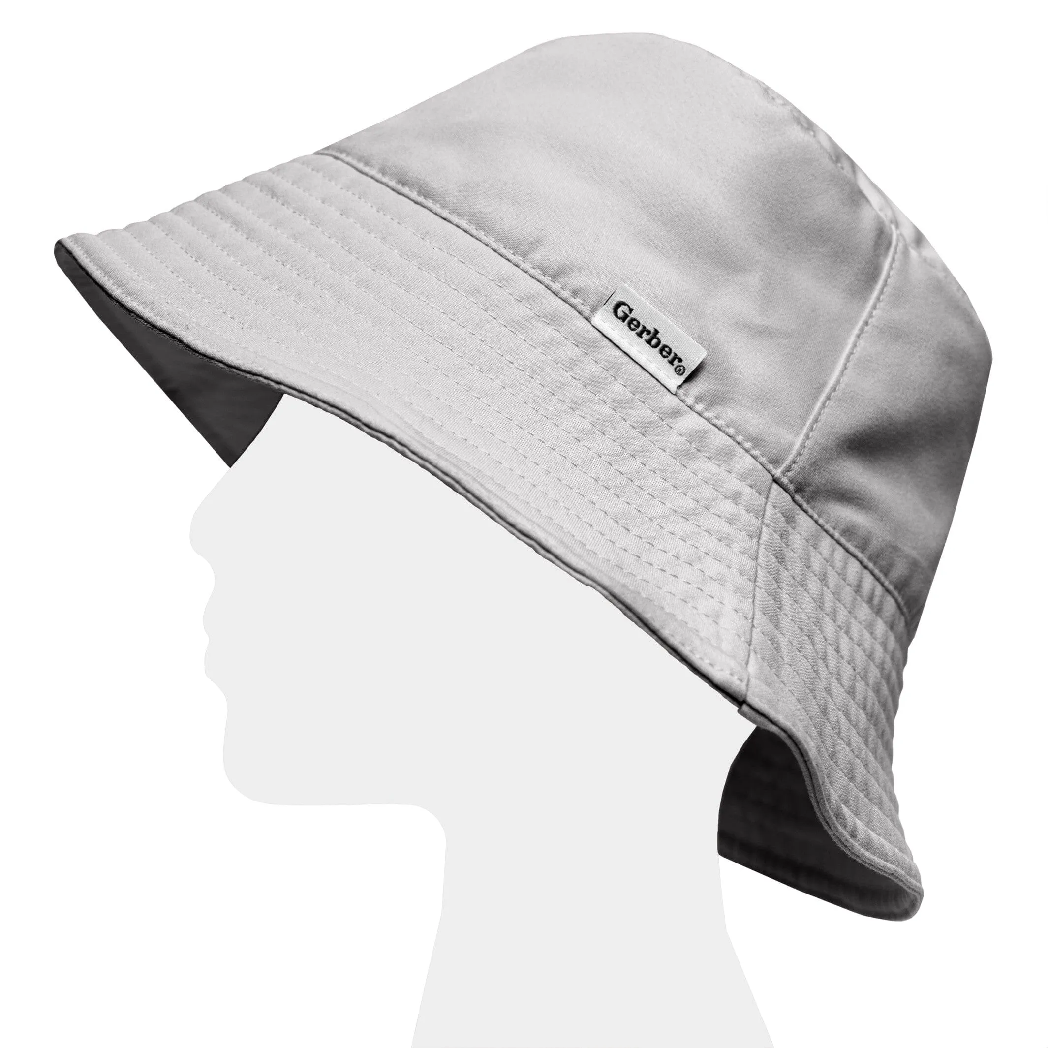 Toddler Neutral UPF 50  Light Grey Sun Hat