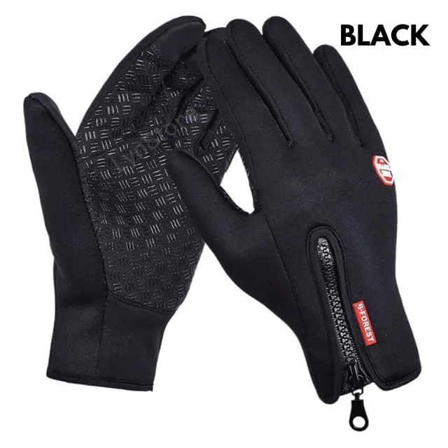 Unisex Waterproof Non-Slip Touchscreen Fleece Gloves