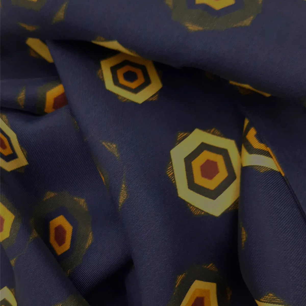 Vintage silk tie scarf dark violet