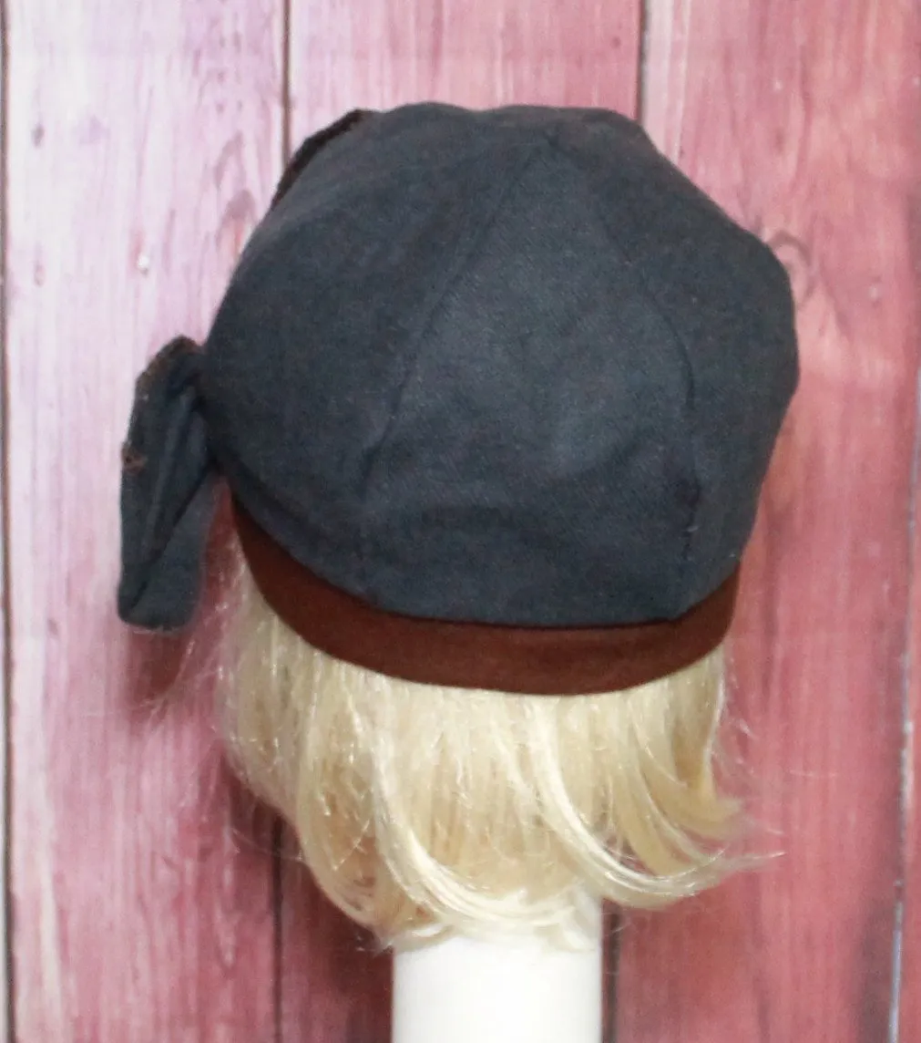 Vintage Wool Beret Bow