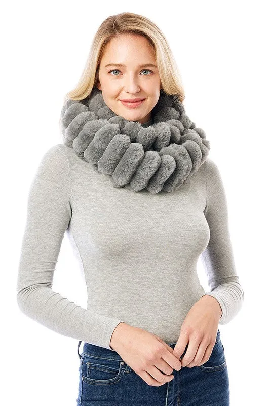 Women's Soft Faux Fur Infinity Scarf