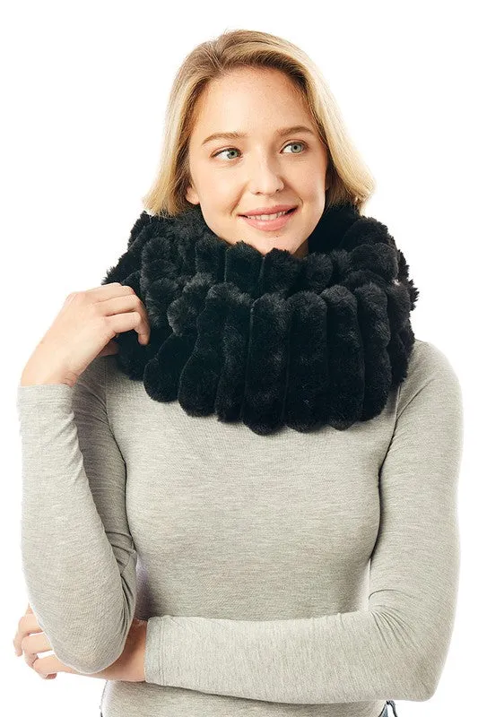 Women's Soft Faux Fur Infinity Scarf