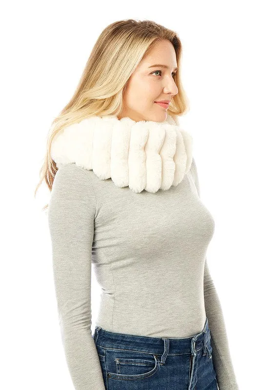 Women's Soft Faux Fur Infinity Scarf