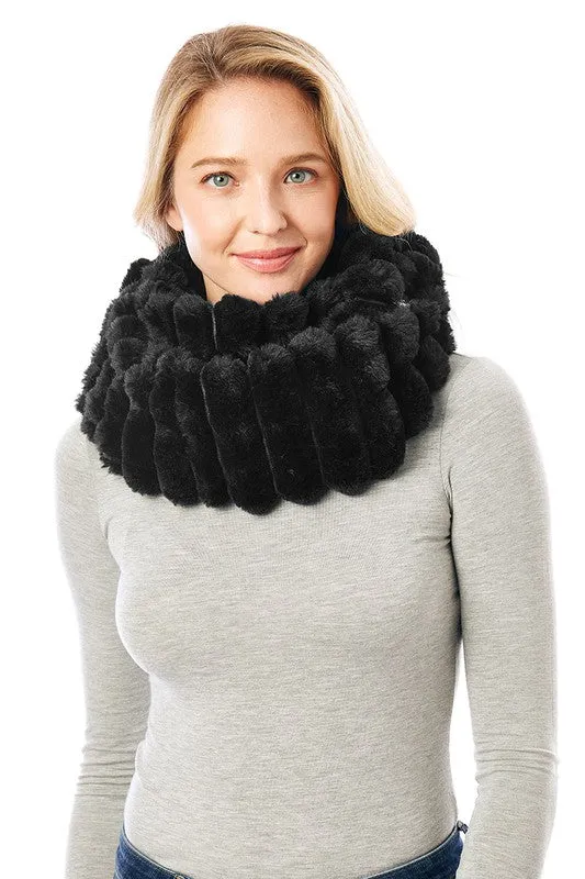 Women's Soft Faux Fur Infinity Scarf