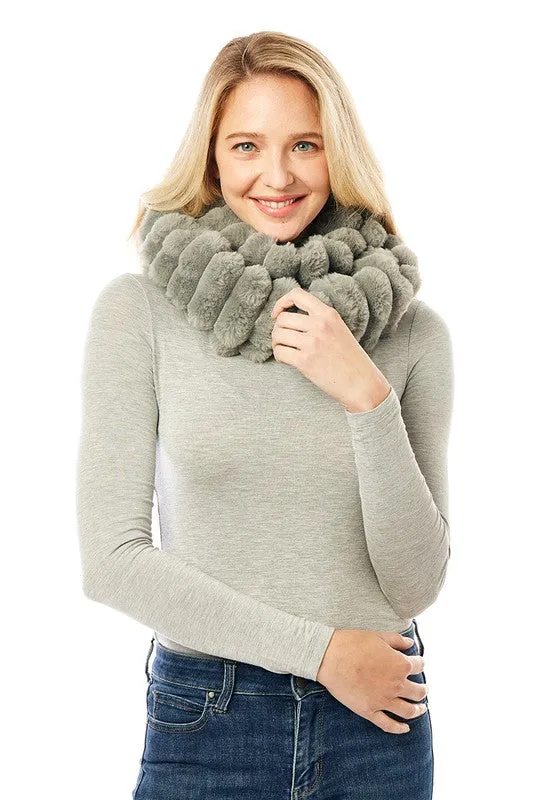 Women's Soft Faux Fur Infinity Scarf