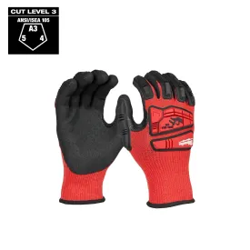 Work Gloves - Milwaukee® Impact Cut Level 3 Nitrile Dipped Gloves, 48-73-813