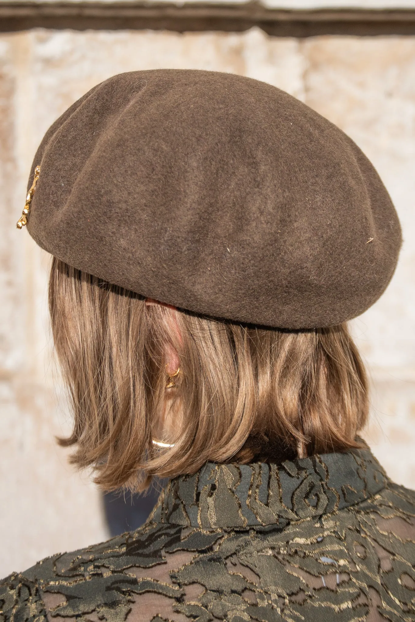 YERSE Wool Walnut Beret